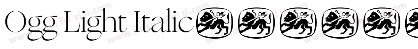 Ogg Light Italic字体转换